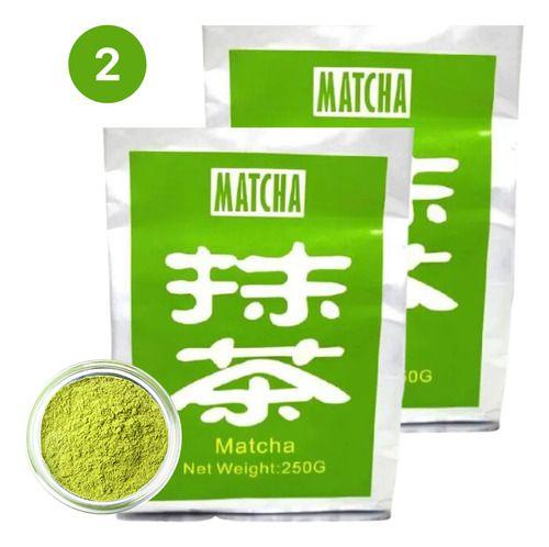 Imagem de Kit 2 Pacotes Do Autêntico Chá Verde Matcha Solúvel 250g