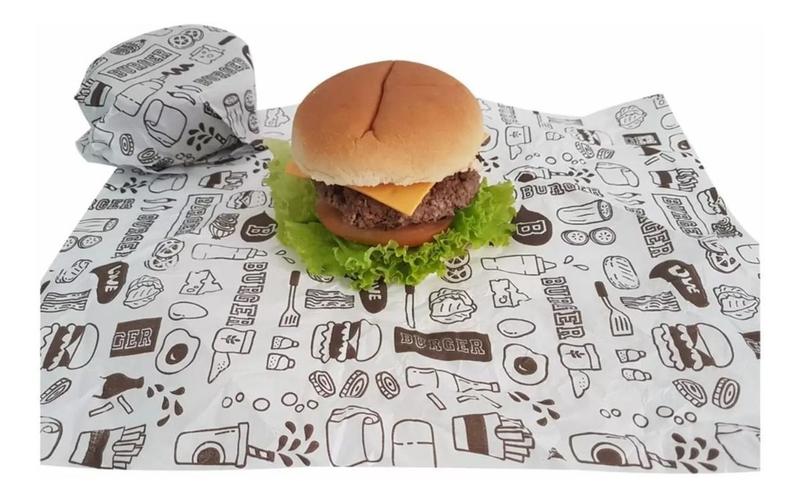 Imagem de Kit 2 Papel Acoplado -hamburguer Burguer Burguer Frios 800und