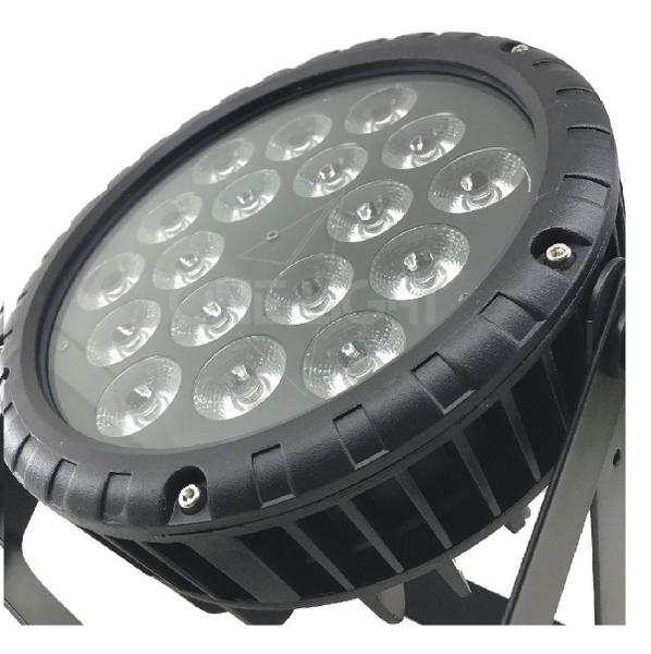 Imagem de Kit 2 par led 18x15w rgbwa outdoor + maquina de fumaça 3000