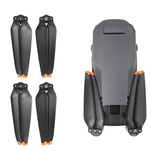 Imagem de Kit 2 Pares De Hélices Para Drone Dji Mavic 3 - Laranja