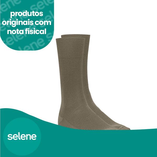 Imagem de Kit 2 Pares De Meias Social Selene Indicada Para Diabético Modelo Em Algodão Cotton