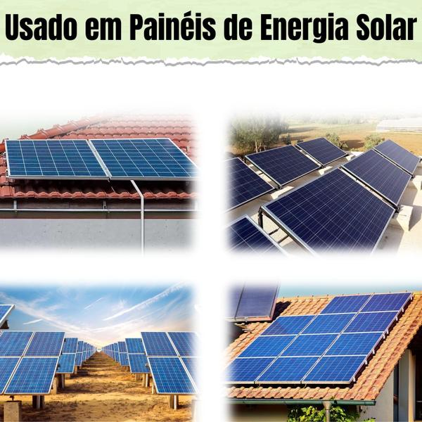 Imagem de Kit 2 Pares de Plug Terminal Conector MC4 Cabo Painel Energia Solar Placa Fotovoltaica Instalação de Módulo Inversor Macho e Fêmea