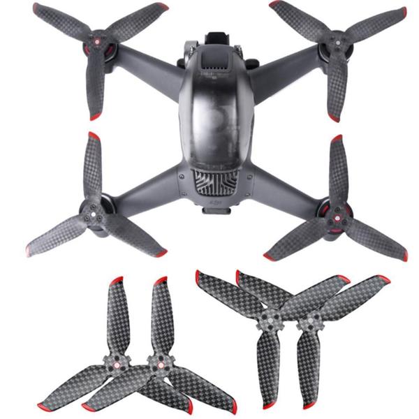 Imagem de Kit 2 Pares - Hélices De Fibra De Carbono O Drone Da Dji Fpv