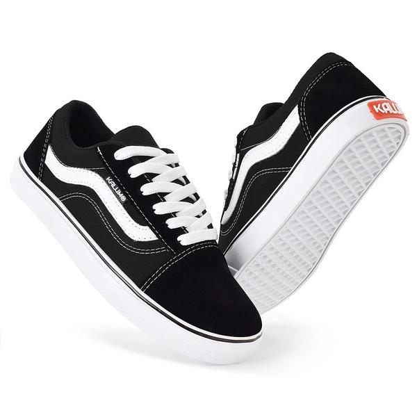Kit 2 Pares Tenis Kalum Old Skol Unissex - Tênis Feminino