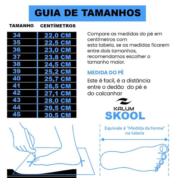 Kit 2 Pares Tenis Kalum Old Skol Unissex - Tênis Feminino