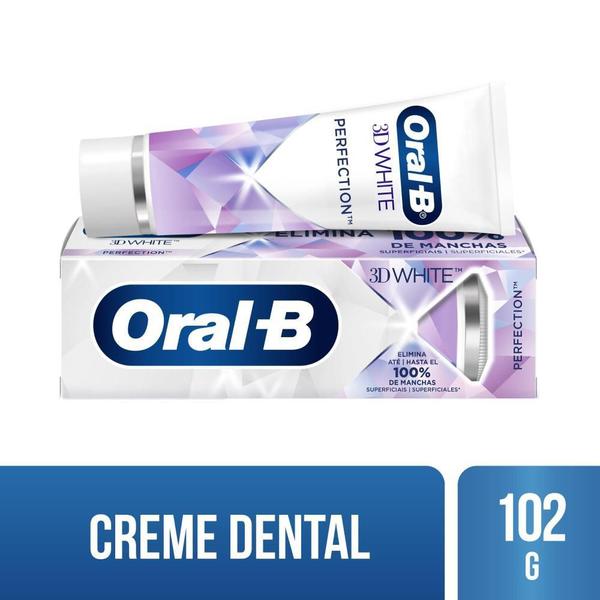 Imagem de Kit 2 Pasta De Dentes Oral-b 3d White Perfection  Em Creme 102 G