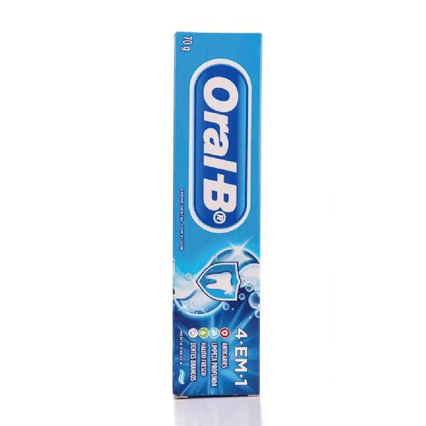 Imagem de Kit 2 Paste Creme Dental Oral-B 4 em 1 Menta Fresca Anticaries