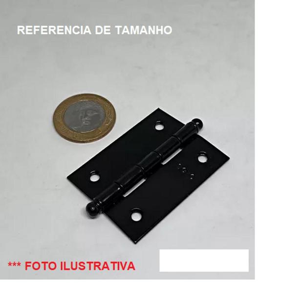 Kit 2 Pç Dobradiça Pequena 2 Pol. 51x38,6 milimetros Porta Moveis - Cor: Cromado Artesanato - isero Imagem de Kit 2 Pç Dobradiça Pequena 2 Pol. 51x38,6 milimetros Porta Moveis - Cor: Cromado Artesanato - isero