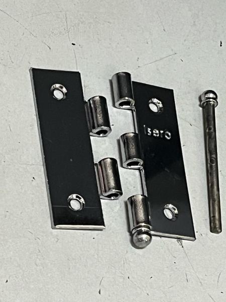 Kit 2 Pç Dobradiça Pequena 2 Pol. 51x38,6 milimetros Porta Moveis - Cor: Cromado Artesanato - isero Imagem de Kit 2 Pç Dobradiça Pequena 2 Pol. 51x38,6 milimetros Porta Moveis - Cor: Cromado Artesanato - isero