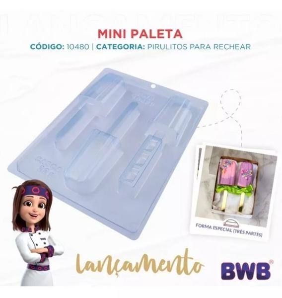 Imagem de Kit 2 Pc Mini Paleta Forma Especial  Pirulito Para Rechear