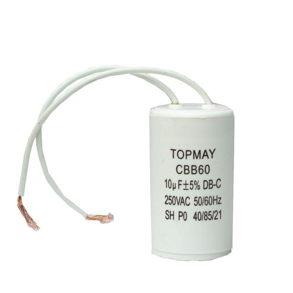 Imagem de Kit 2 pçs - capacitor de partida acv 10 uf x 250v - 10uf x 250v - cbb60