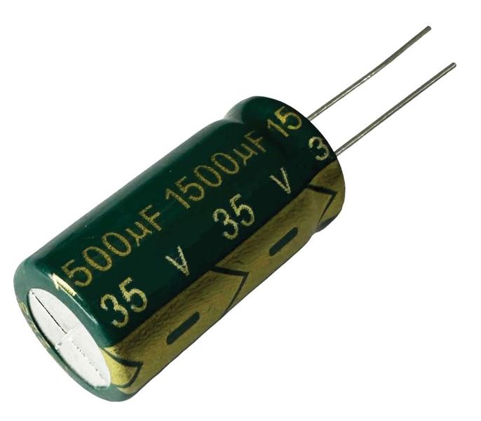 Imagem de Kit 2 pçs - capacitor eletrolitico 1500x35v - 1500uf x 35v