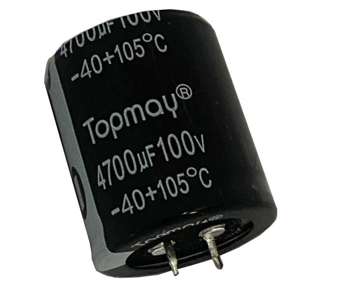 Imagem de Kit 2 pçs - capacitor eletrolitico 4700x100v - 4700uf x 100v