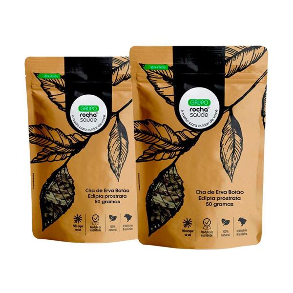 Kit 2 Pct Chá De Erva Botão - Eclipta Prostrata - 50G Cada - Rocha Saùde Imagem de Kit 2 Pct Chá De Erva Botão - Eclipta Prostrata - 50G Cada