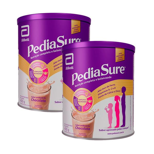 Kit 2 PediaSure Chocolate 400g - Pedia Sure Imagem de Kit 2 PediaSure Chocolate 400g