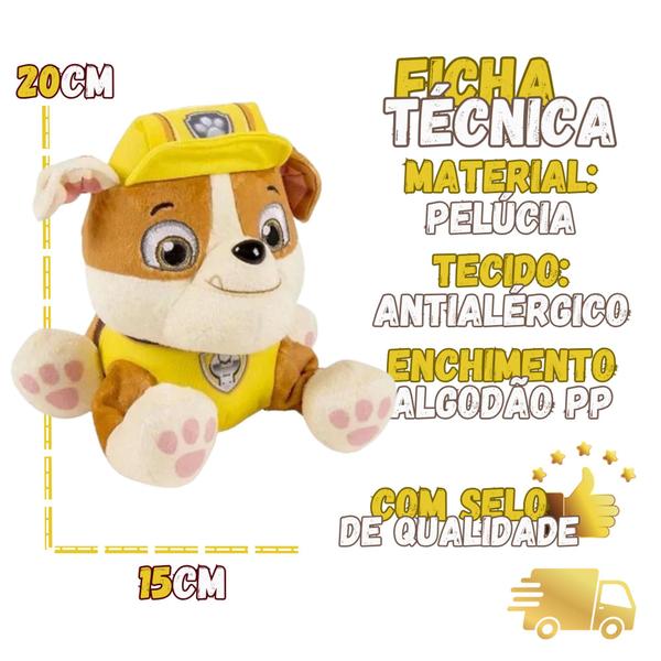 Imagem de Kit 2 Pelúcias Patrulha Canina Rayder E Rubble