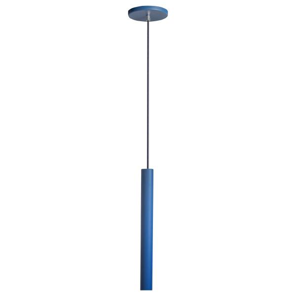 Imagem de Kit 2 Pendente Luminária Tubo Azul 30 Cm