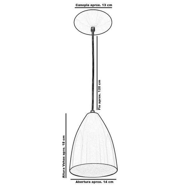 Imagem de Kit 2 Pendentes Vegas Premium Gourmet em Aluminio New Cobre