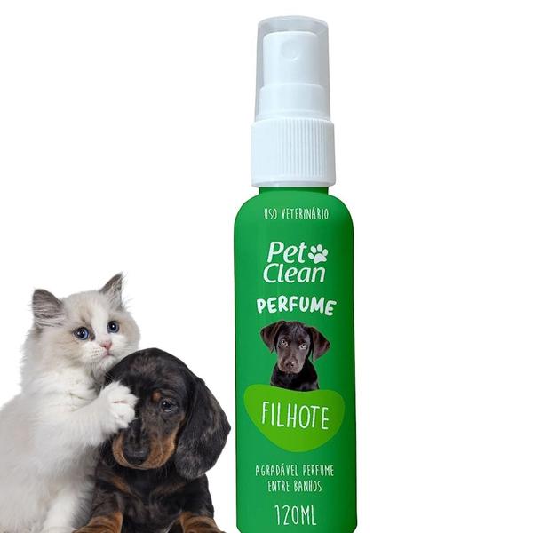 Imagem de Kit 2 Perfume Colonia Pet Clean Femea Filhote Cachorro Gato