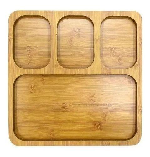 Imagem de Kit 2 Petisqueiras De Mdf Gamelas Bandeja Aperitivos Tábua