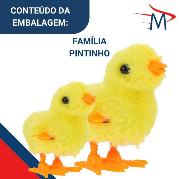 Imagem de Kit 2 Pintinhos Amarelinho A Corda Brinquedo Infantil Fofo 