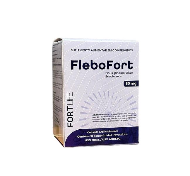 Kit 2 Pinus Pinaster Aiton Flebofort 60 Comprimidos Fortlife Imagem de Kit 2 Pinus Pinaster Aiton Flebofort 60 Comprimidos Fortlife