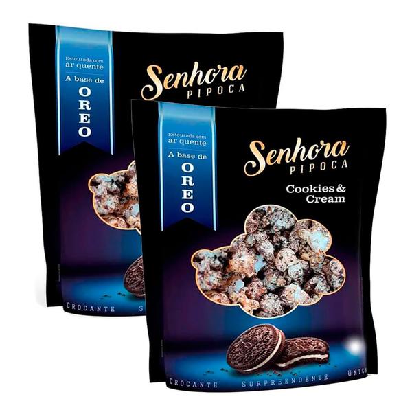 Imagem de Kit 2 Pipoca Senhora Pipoca Cookies e Cream 100g