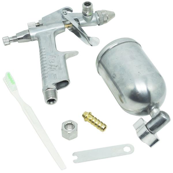 Imagem de Kit 2 Pistolas Pintura Gravidade Aerógrafo 0,5mm 2,5 à 4 bar 200ml Alumínio Importway IWPPA-PR