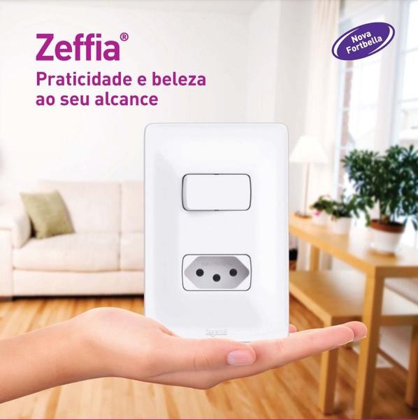 Imagem de KIT 2 Placa 4x2 Saida De Fio Branca Zeffia Pial Legrand