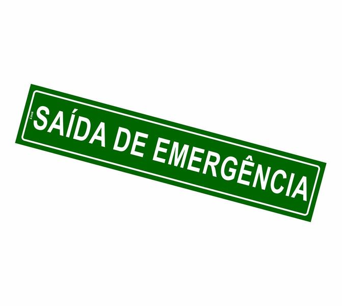 Imagem de Kit 2 Placas de Sinalização Saída de Emergência