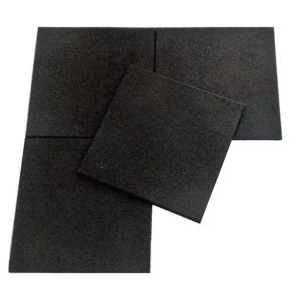 Kit 2 Placas Piso Emborrachado para Academia - 50X50Cm - Kapazi Imagem de Kit 2 Placas Piso Emborrachado para Academia - 50X50Cm