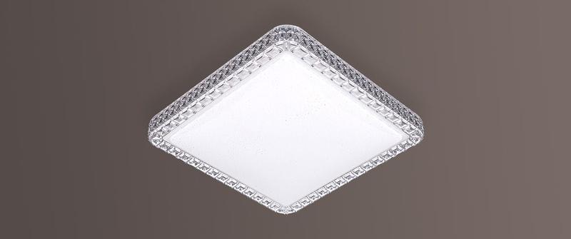 Imagem de Kit 2 Plafon Led Acrílico Orion 24W Branco Frio 40x40cm