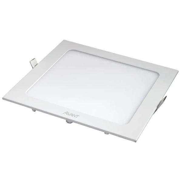 Imagem de KIT 2 Plafon Led Quadrado Embutir 22X22 18W 3000K Avant