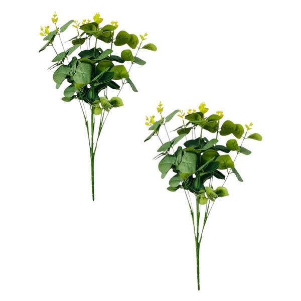 Imagem de Kit 2 Plantas Artificial Decorativa Eucalipto 45cm - Vencedor 