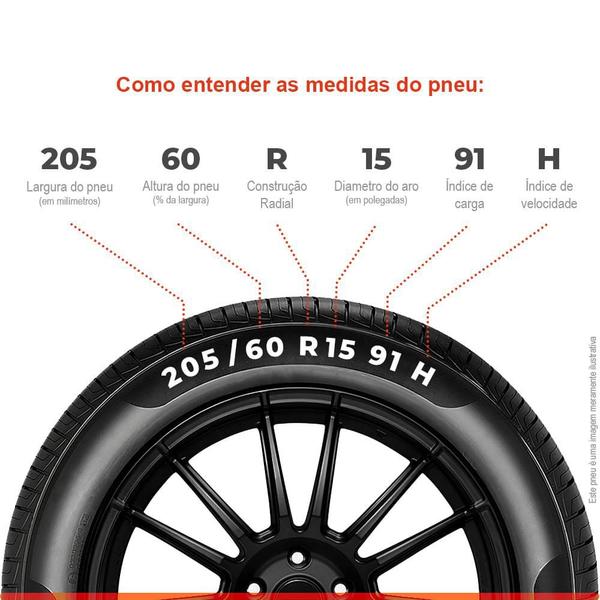 Imagem de Kit 2 Pneu Aro 15 205/60R15 XBRI 91H TL Forza A/T A1