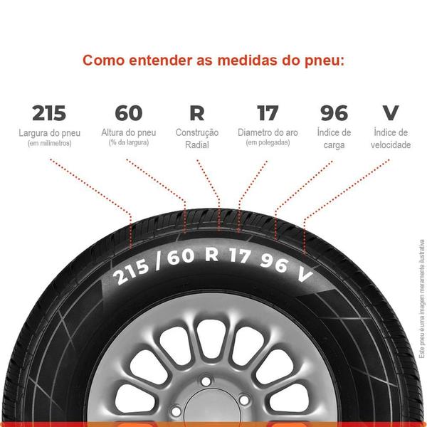 Imagem de Kit 2 Pneu General Aro 17 215/60r17 96V TL FR Grabber GT Plus