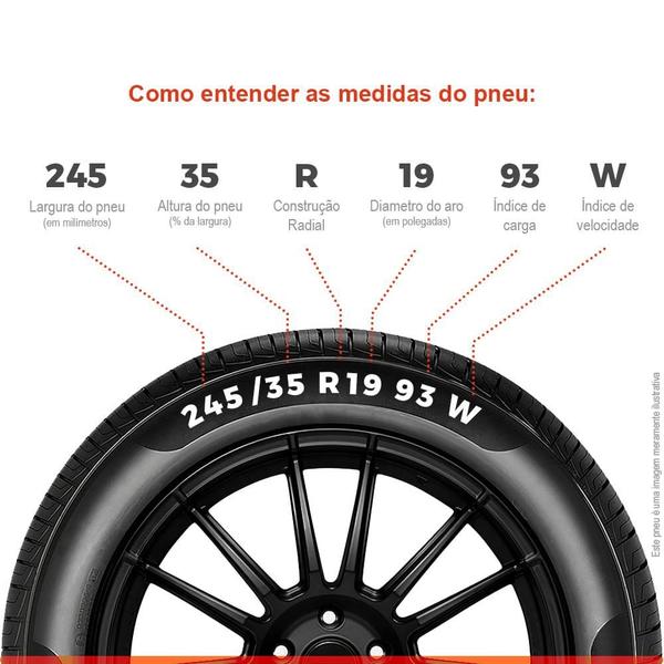 Imagem de Kit 2 Pneu XBRI Aro 19 245/35r19 93W TL Sport Plus 2 Extra Load