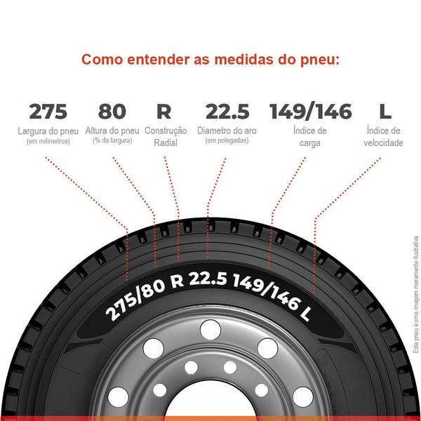 Imagem de Kit 2 Pneu Xbri Aro 22.5 275/80R22.5 149/146L 16PR TL Curve Plus F1