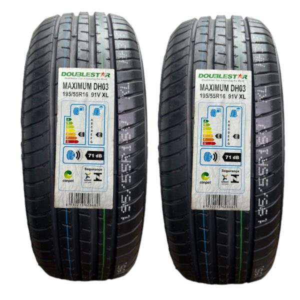 Imagem de Kit 2 Pneus 195/55R16 91V XL Doublestar Aro 16