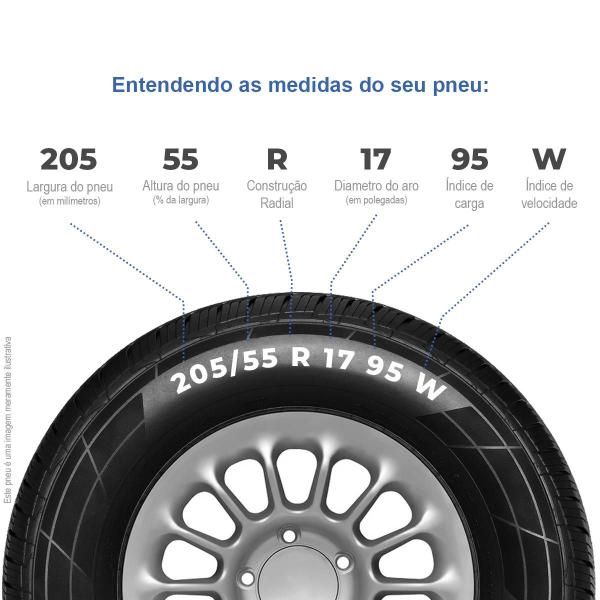 Imagem de Kit 2 Pneus Aro 17 205/55ZR17 95W XL Prtech Dsu02 Doublestar