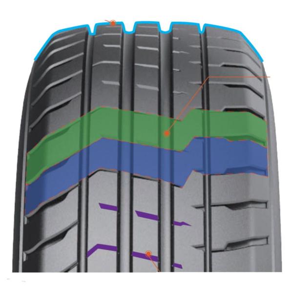 Imagem de Kit 2 pneus doublestar 175/75r14 86t maximum dh03