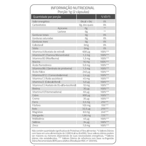 Imagem de Kit 2 Polivitamínico A-z 50+ Sênior Catarinense 60 Cápsulas 