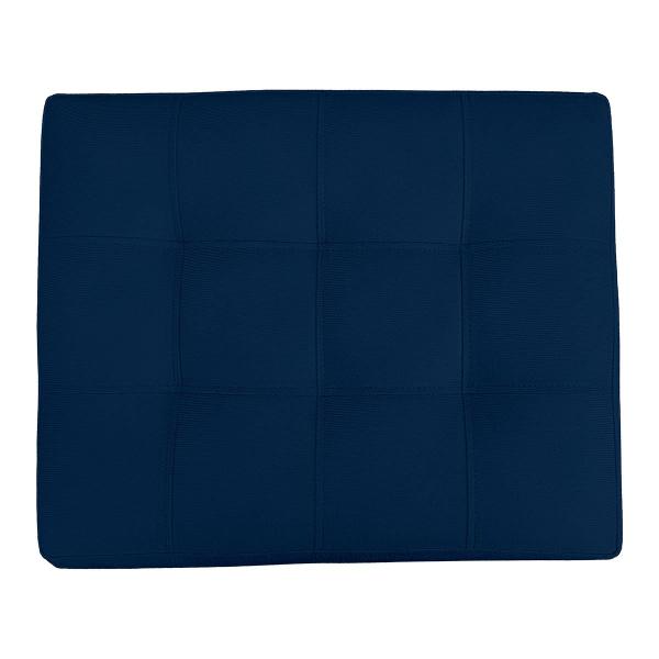 Imagem de Kit 2 Poltrona Decorativa Nina com Puff New para Sala e Quarto Suede Azul - LH Decor