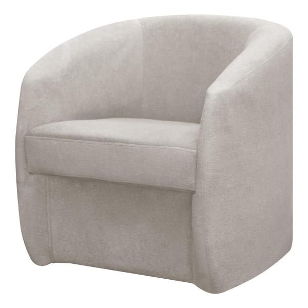 Imagem de Kit 2 Poltrona Decorativa Orgânica FLY para Sala Recepção Estética Linho Boucle Bege SOFA STORE