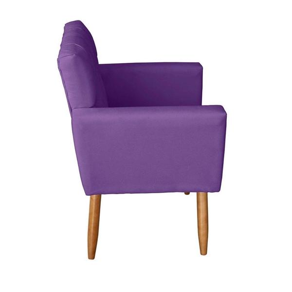 Imagem de Kit 2 Poltronas 66cm Capitonê Thais Suede - Mafer