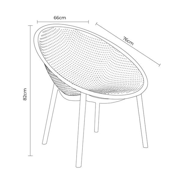 Imagem de Kit 2 Poltronas Área Externa de PP Marina com Base Desmontável Verde G56 - Gran Belo