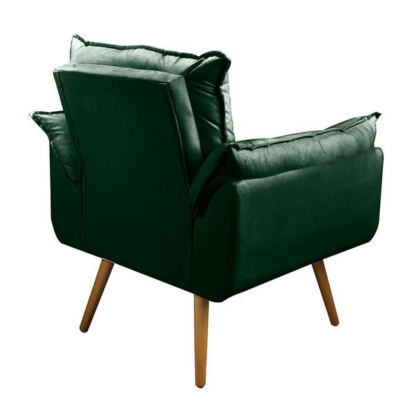 Imagem de Kit 2 Poltronas Cadeira Decorativa Opala Pés Palito - Verde