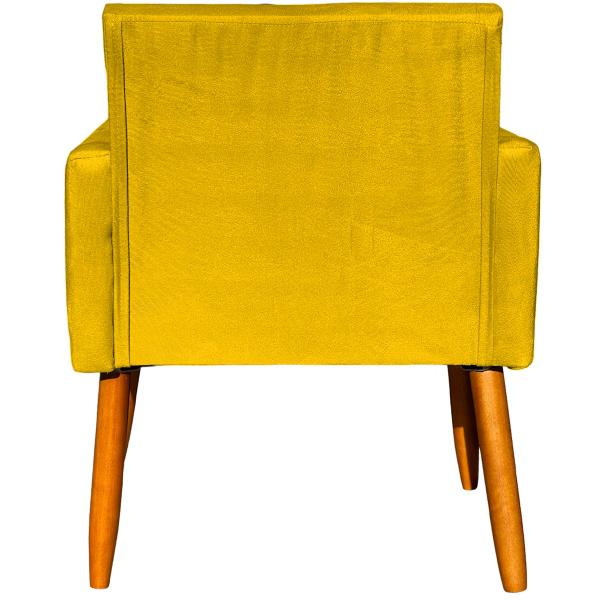 Imagem de Kit 2 Poltronas Cadeiras Decorativas Para Sala Recepção Nina Suede Cores Pé Castanho