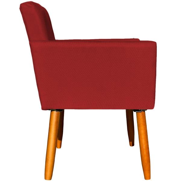 Imagem de Kit 2 Poltronas Cadeiras Decorativas Para Sala Recepção Nina Suede Cores Pé Castanho