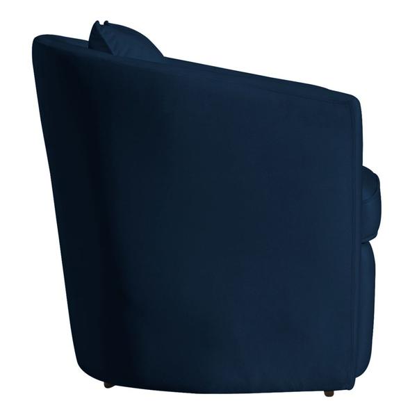 Imagem de Kit 2 Poltronas  Decorativa Alana Veludo Azul Marinho - Londrilar